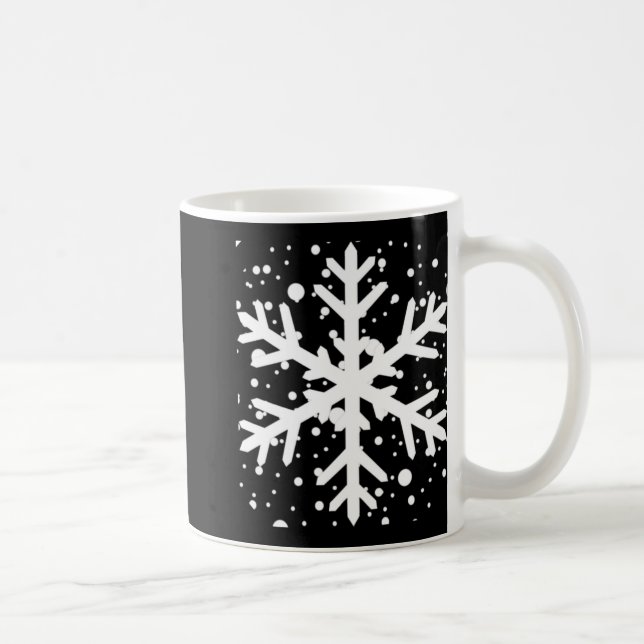 Taza De Café Let It Snow One Big Snowflake T Shirt  (Derecha)