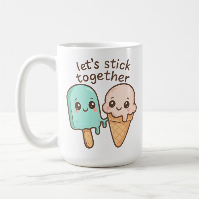 Taza De Café Let’s Stick Together (Izquierda)