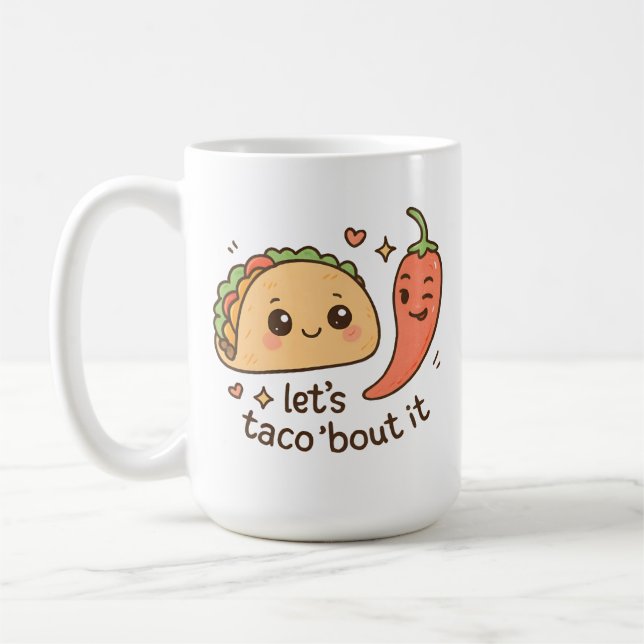 Taza De Café Let’s Taco ‘Bout It (Izquierda)