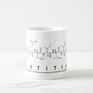 Taza De Café Letitia peptide nombre mug