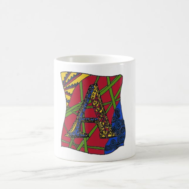 Taza De Café Letra "A" (Centro)