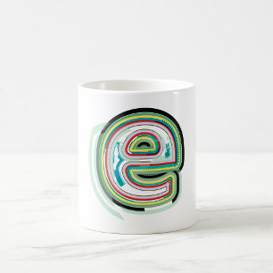 Taza De Café Letra abstracta color E