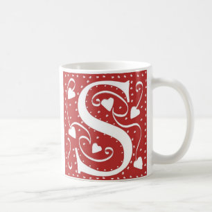 Taza De Café Letra boda cardiaca S