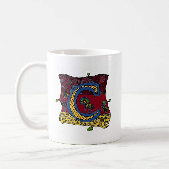 Taza De Café Letra C Mug (Izquierda)