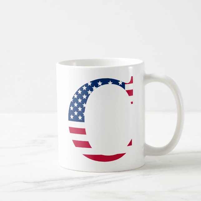 Taza De Café Letra C Mug Patriótico (Derecha)