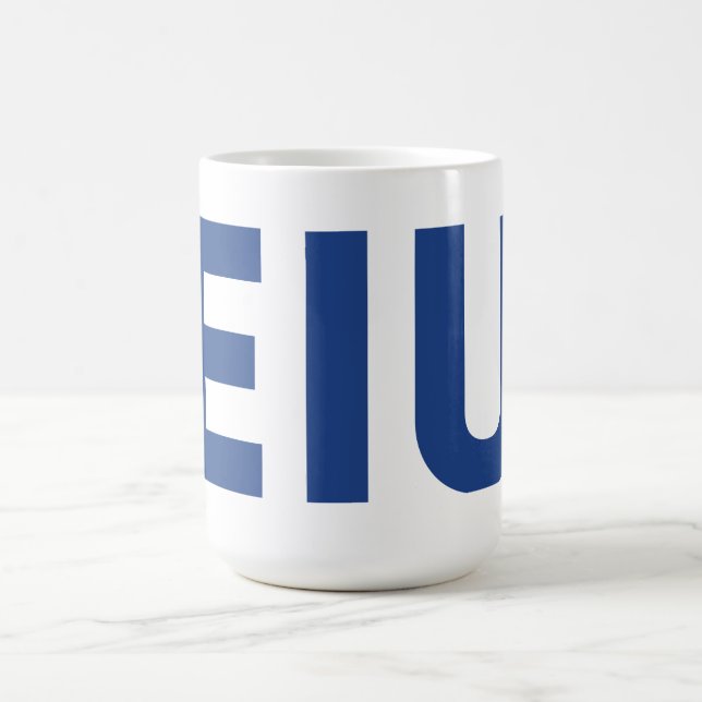 Taza De Café Letra de bloque EIU (Centro)