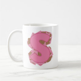 Taza De Café Letra de café S: Inicial de monograma