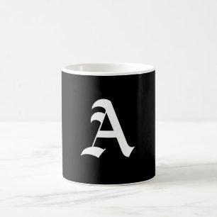 Taza De Café Letra del alfabeto A,