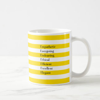 Taza De Café Letra E Mug