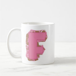 Taza De Café Letra F de Café: Inicial Monograma