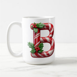 Taza De Café Letra Festiva de Caramelo de Caña