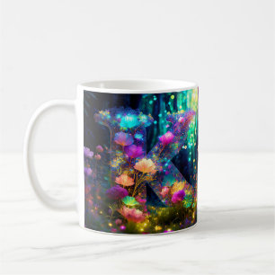 Taza De Café Letra floral brillante K