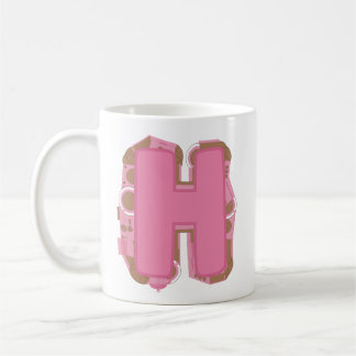 Taza De Café Letra H de Café: Monograma Inicial