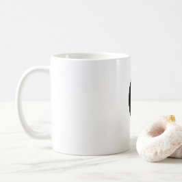 Taza De Café Letra inicial monograma estilo moderno café taza