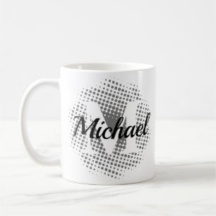 Taza De Café Letra inicial nombre personalizado café taza