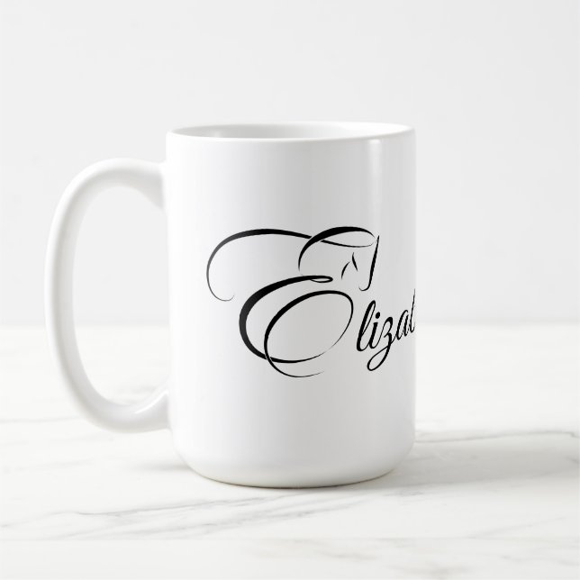 Taza De Café Letra monograma E caballo (Izquierda)