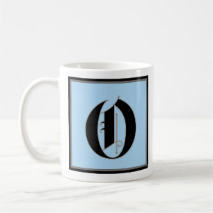 Taza De Café Letra O mayúscula caligráfica