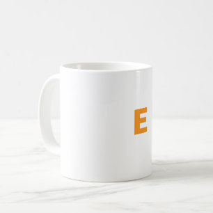 Taza De Café Letra personalizada E mug