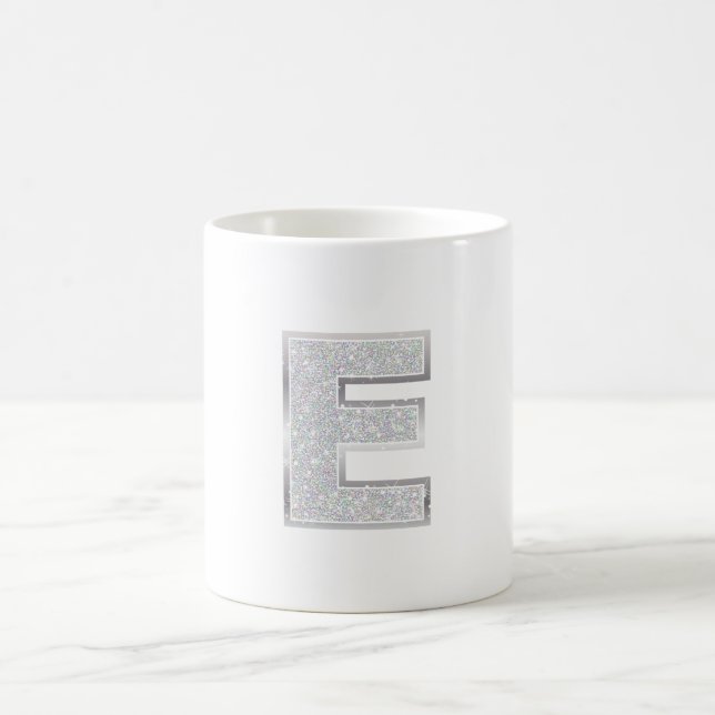 Taza De Café Letra plata E (Centro)
