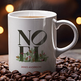 Taza De Café Letra pop NOEL vacaciones inspiradas en el arte