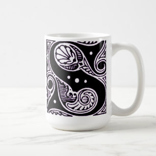 Taza De Café Letra púrpura mayúscula 'S' - Mug