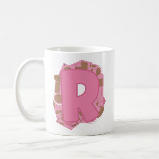 Taza De Café Letra R de Café: Inicial Monograma