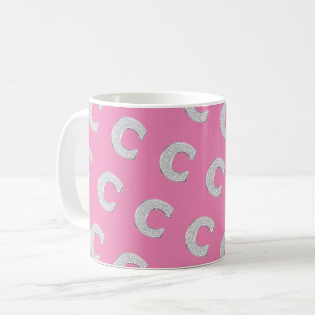 Taza De Café Letra rosa C (Anverso izquierdo)