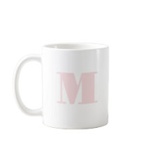 Letra simple rosa inicial Rubor