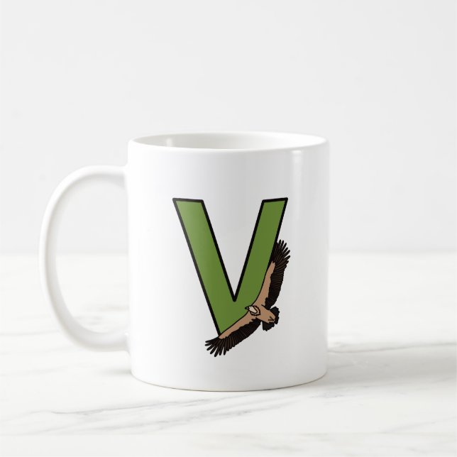 Taza De Café Letra V mug (Izquierda)
