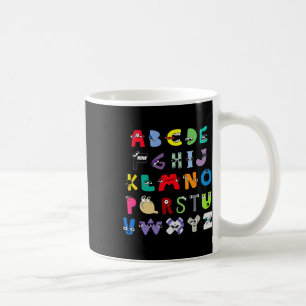 Taza De Café Letra villana Abc Aprender niños que coinciden con