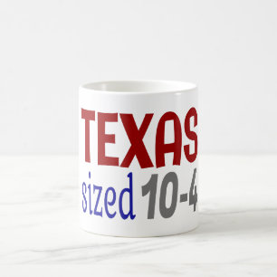 Taza De Café LetraKenny del tamaño de Texas 10-4
