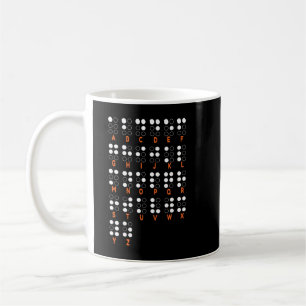 Taza De Café Letras alfabéticas del Día Mundial de Braille