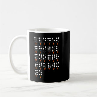 Taza De Café Letras alfabéticas del Día Mundial de Braille