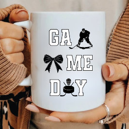 Taza De Café Letras angustiadas de hockey sobre césped para el