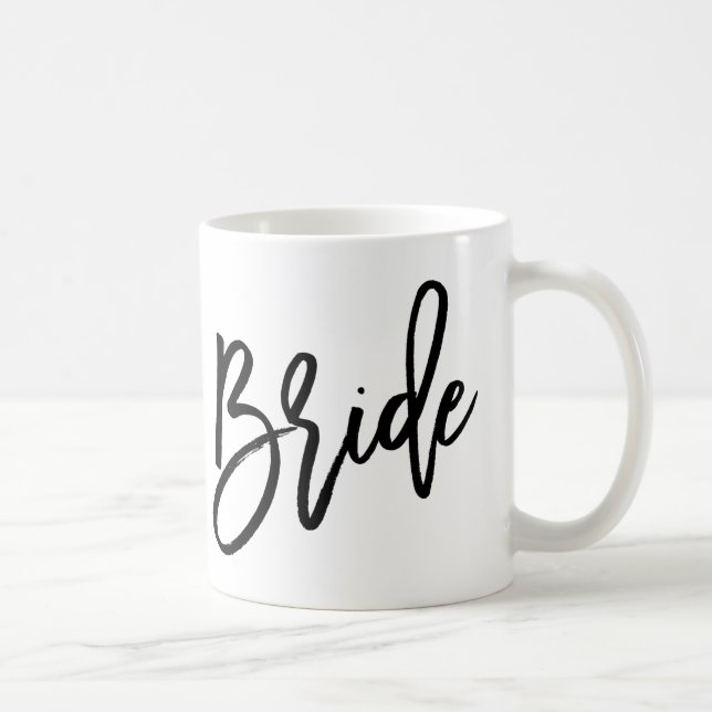 Taza De Café Letras de moda de la novia (Derecha)