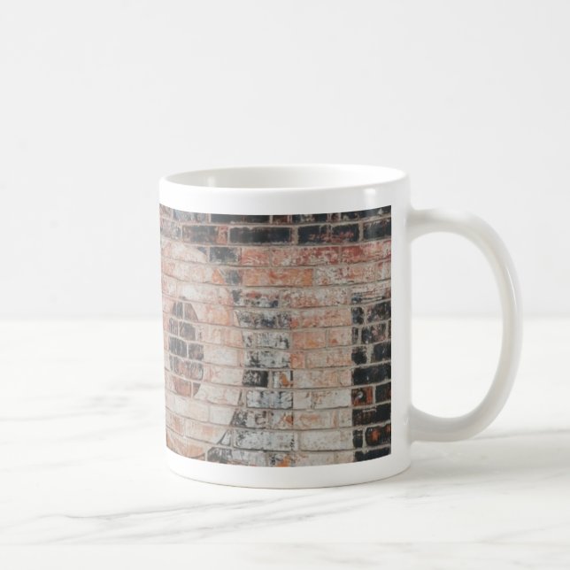 Taza De Café Letras de Rótulo de fantasma desechadas (Derecha)