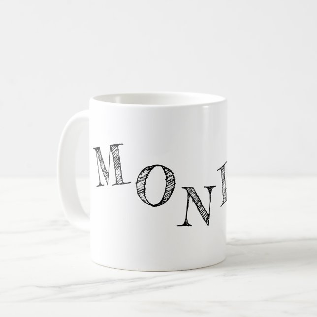 Taza De Café letras de su nombre cool (Anverso izquierdo)