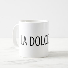 Taza De Café Letras italianas de La dolce vita