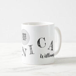 Taza De Café letras manuscritas de su nombre foto genial