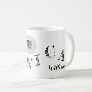 Taza De Café letras manuscritas de su nombre foto genial