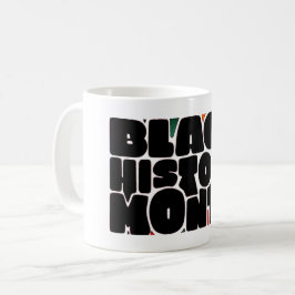 Taza De Café Letras negrita Mes de Historia Negra Mug