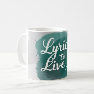 Taza De Café Letras Para Vivir Por 2