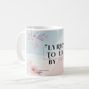 Taza De Café Letras Para Vivir Por 4