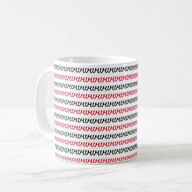 Taza De Café Letras rojas y negras (Anverso izquierdo)