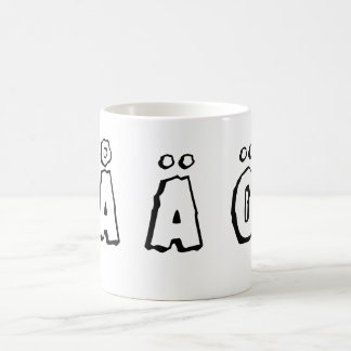 Taza De Café Letras suecas (ö del ä del å)
