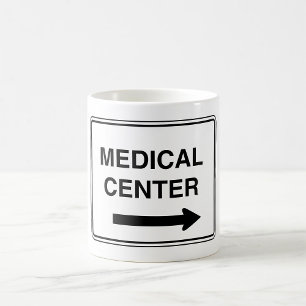 Taza De Café Letrero de Centro Médico