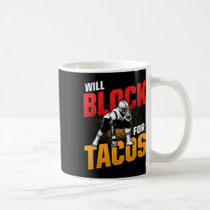 Taza De Café Letrero De Fútbol Para Tacos Offensivo Defensivo P