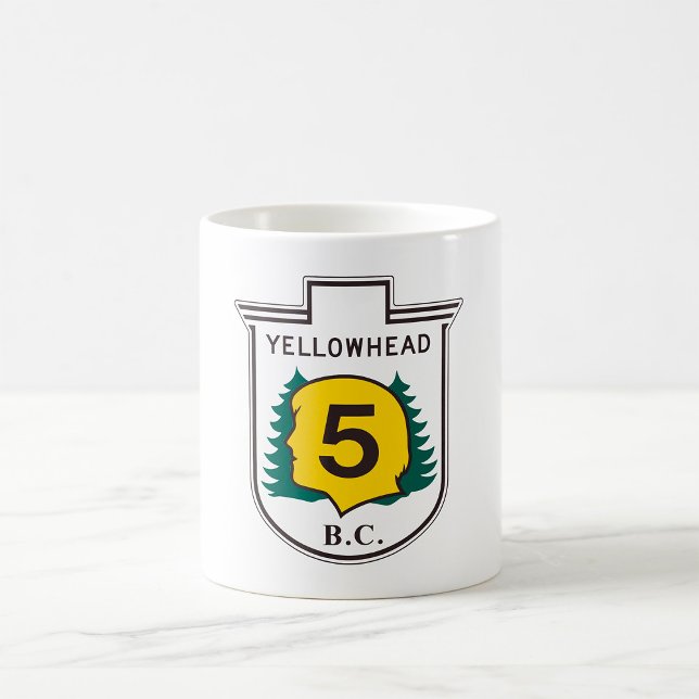 Taza De Café Letrero de la carretera Yellowhead (Subido por el creador)