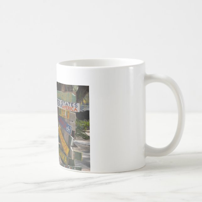 Taza De Café Letrero Rum Point Grand Cayman (Derecha)