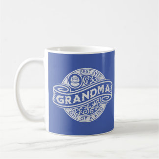 Taza De Café Letrero Vintage Abuela Silver